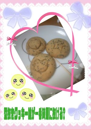 イカGAME式★黒ごま型抜き塩クッキー★-レシピのメイン写真