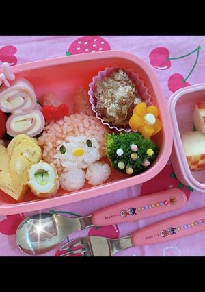 マイメロちゃん弁当-レシピのメイン写真