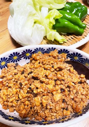 乾燥大豆ミートの肉味噌-レシピのメイン写真