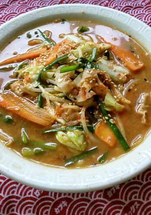 ピーナッツバター味噌ラーメン♪-レシピのメイン写真