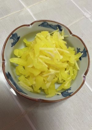 サッパリ針生姜沢庵-レシピのメイン写真