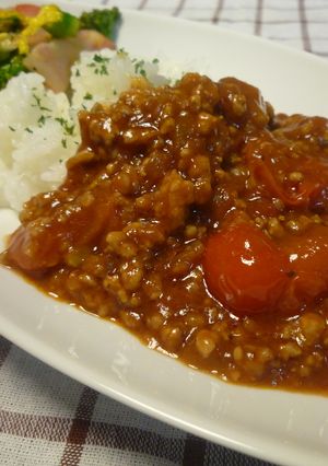 トマトのとろとろドライカレー♪-レシピのメイン写真