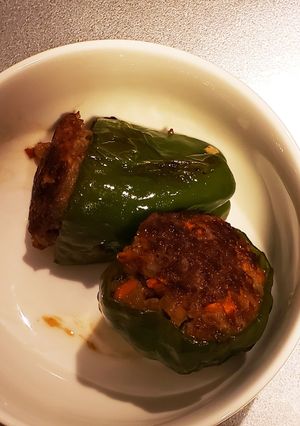 ピーマンのまんま肉詰め-レシピのメイン写真