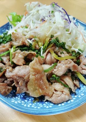 セロリの入り生姜焼き-レシピのメイン写真