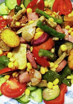 ホクホク根菜ボリューム満腹サラダ-レシピのメイン写真