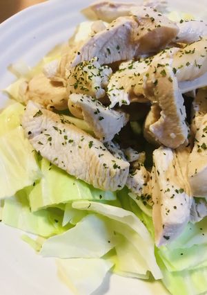 パスタの茹で汁活用●塩茹でチキン-レシピのメイン写真