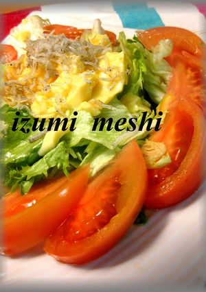 卵豆腐がメインのサラダ♪-レシピのメイン写真