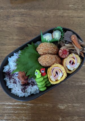 JK☆くるくるハム卵弁当♪-レシピのメイン写真