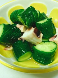 きゅうりとイカの酢の物-レシピのメイン写真