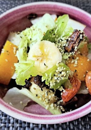 梨とバナナのフルーツモーニング-レシピのメイン写真