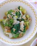 簡単給食　町田産のらぼう菜フレンチサラダ