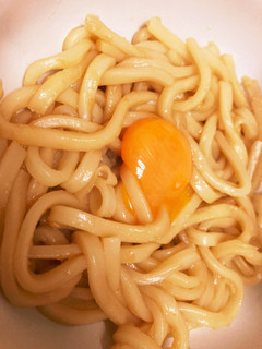 5分でできる 汁なし生姜卵うどん-レシピのメイン写真
