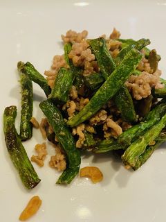 千扁四季豆(いんげんとザーサイの炒め物)-レシピのメイン写真