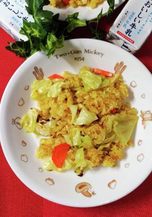 簡単大量消費(笑)キャベツのドライカレー-レシピのメイン写真