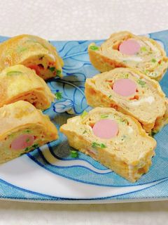 ソーセージ入り玉子焼き-レシピのメイン写真