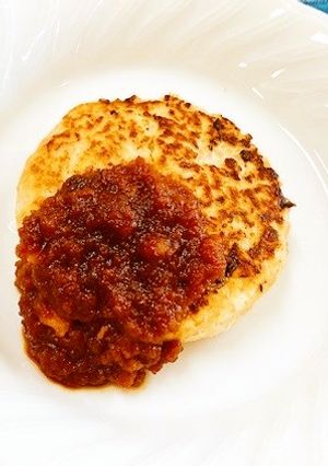 りんごソースハンバーグ-レシピのメイン写真