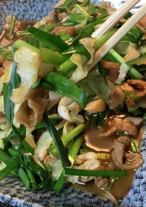 大分の最強おかず、にら豚 王府を目指して-レシピのメイン写真
