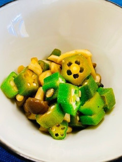 しめじとオクラのさっぱりあえ-レシピのメイン写真