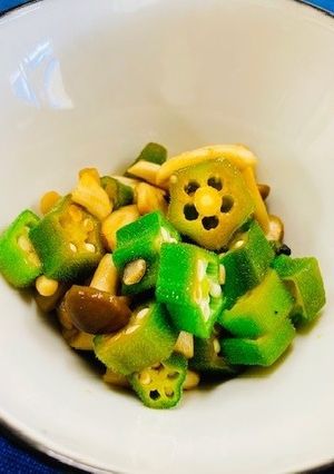 しめじとオクラのさっぱりあえ-レシピのメイン写真
