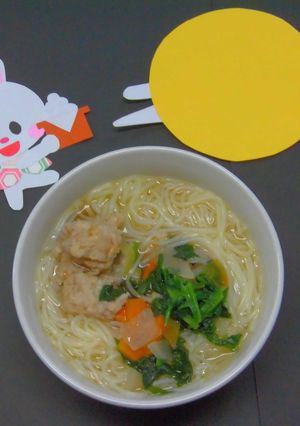 お月見にゅうめん-レシピのメイン写真