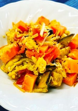 野菜たっぷりスクランブルエッグ-レシピのメイン写真