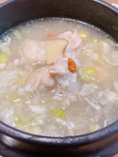 鶏手羽で参鶏湯スープ【圧力鍋】-レシピのメイン写真