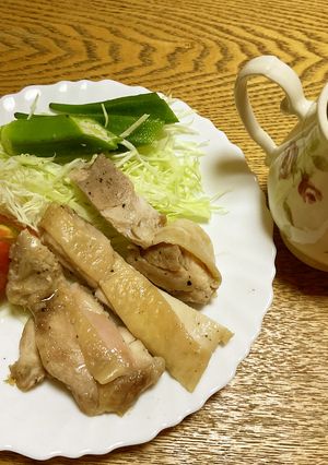 レンジで簡単♪カオマンガイのお肉だけ-レシピのメイン写真