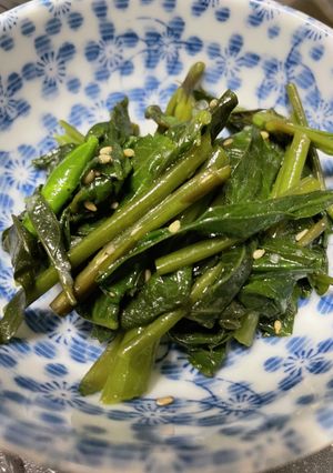 空芯菜のニンニクナムル-レシピのメイン写真