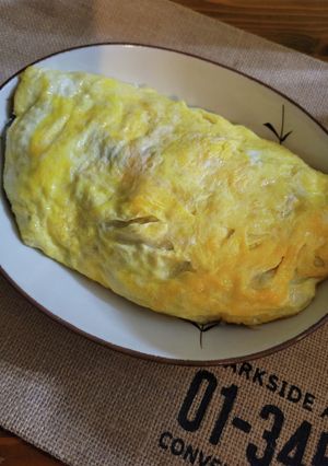 豚肉ともやしのチーズオムレツ-レシピのメイン写真
