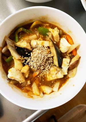 レンジ肉無オイキムチ焼きそば野菜炒め-レシピのメイン写真