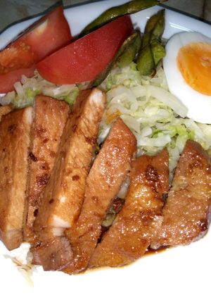 一枚で満足する豚肉の生姜焼き-レシピのメイン写真