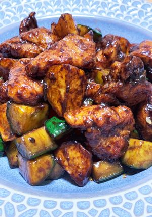 酱爆鶏丁(鶏の甘味噌炒め) 改良版-レシピのメイン写真