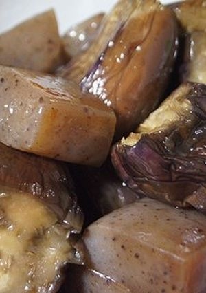 作り置き　茄子と蒟蒻の煮びたし-レシピのメイン写真