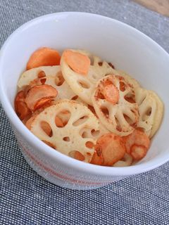 【お弁当】レンコンと人参のコンソメ炒め-レシピのメイン写真