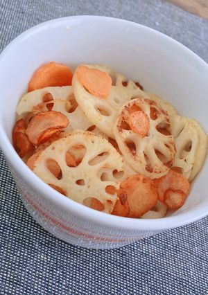 【お弁当】レンコンと人参のコンソメ炒め-レシピのメイン写真