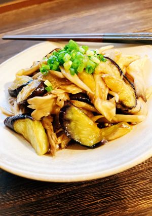 さっぱりコク旨！なすと舞茸のわさびポン酢-レシピのメイン写真