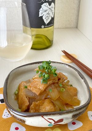 たまねぎと油揚げのうま煮-レシピのメイン写真