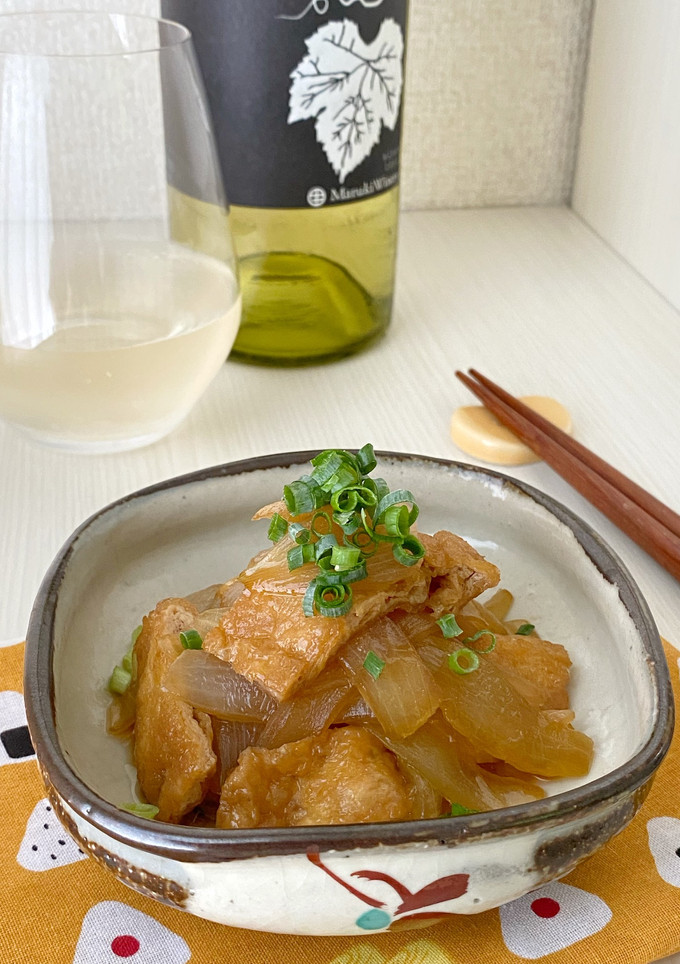 たまねぎと油揚げのうま煮-レシピのメイン写真