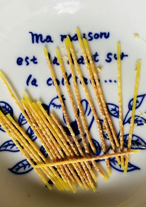 パスタでカリッと簡単レンチンおつまみ-レシピのメイン写真