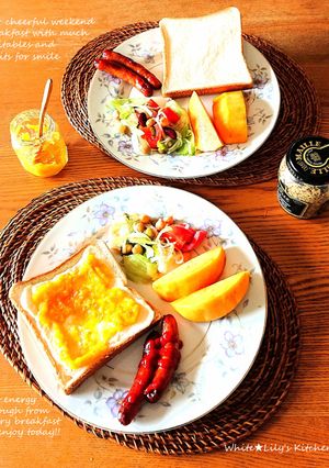 朝食からたっぷりサラダ＆フルーツのススメ-レシピのメイン写真