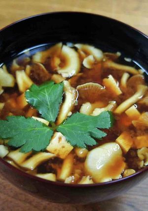 たもぎ茸と豆腐の赤だし-レシピのメイン写真