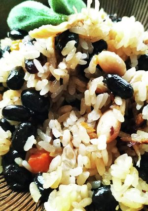 厨房ばあばぁ!豆入餅米炊き-レシピのメイン写真