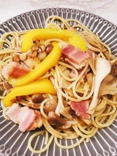 秋のきのこたっぷりバター醤油スパゲティ-レシピのメイン写真