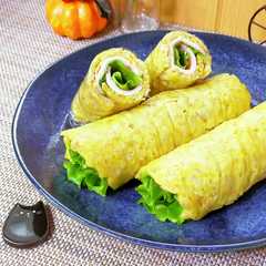 รูปของ レンジで簡単♪オートミール トルティーヤ