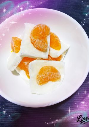 ヨーグルトバークみかん-レシピのメイン写真
