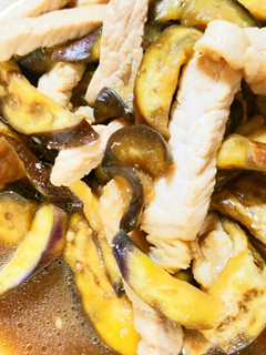簡単!ごろっと豚肉のなす炒め-レシピのメイン写真