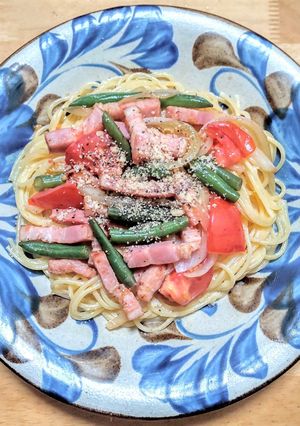 簡単☆ベーコンとトマトのカルボナーラ-レシピのメイン写真