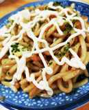 #マンネリ解消　お好み焼きうどん
