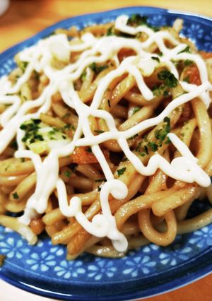 #マンネリ解消　お好み焼きうどん-レシピのメイン写真