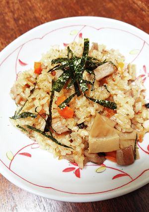 炊飯器で鶏五目おこわ-レシピのメイン写真